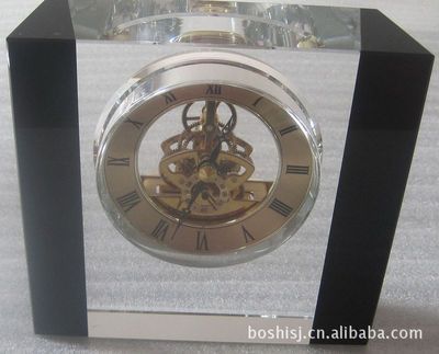 厂家直销，品质非凡 探秘浦江博石003家居水晶钟表